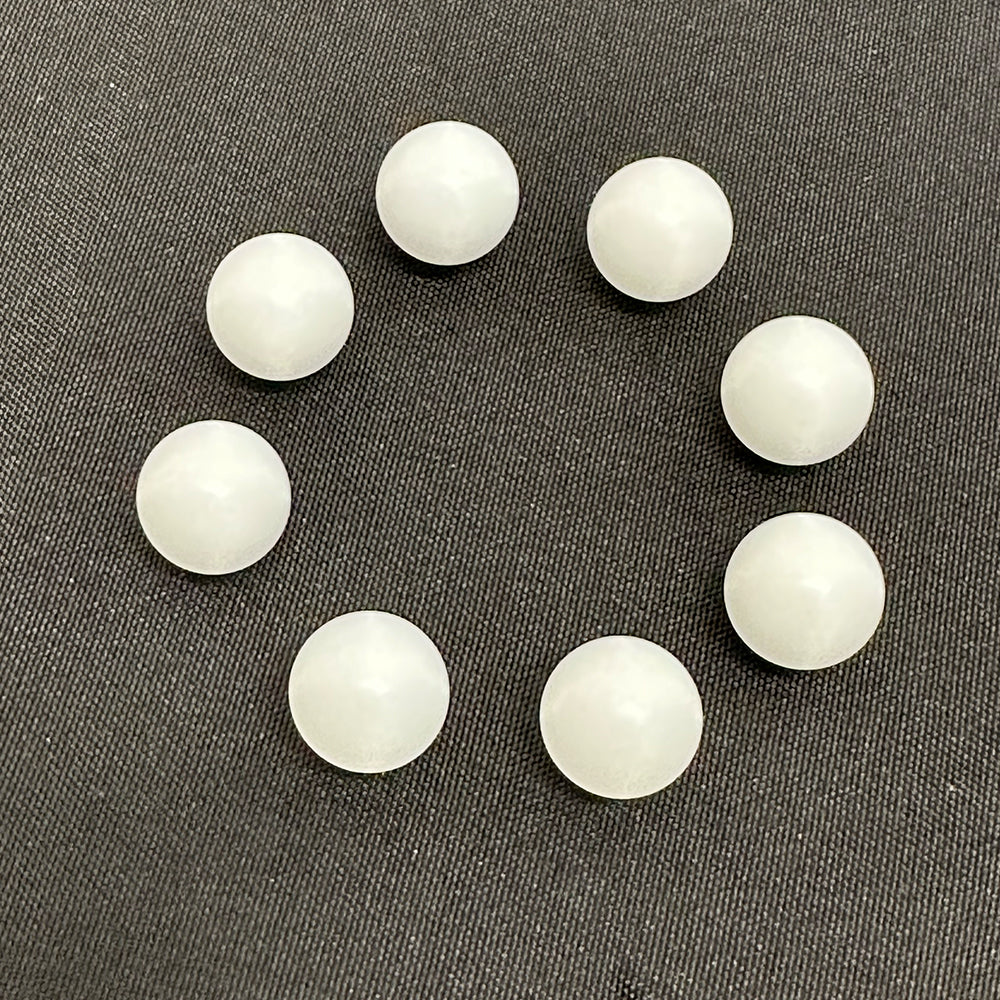 White Nylon Precision Balls - 8 Pack
