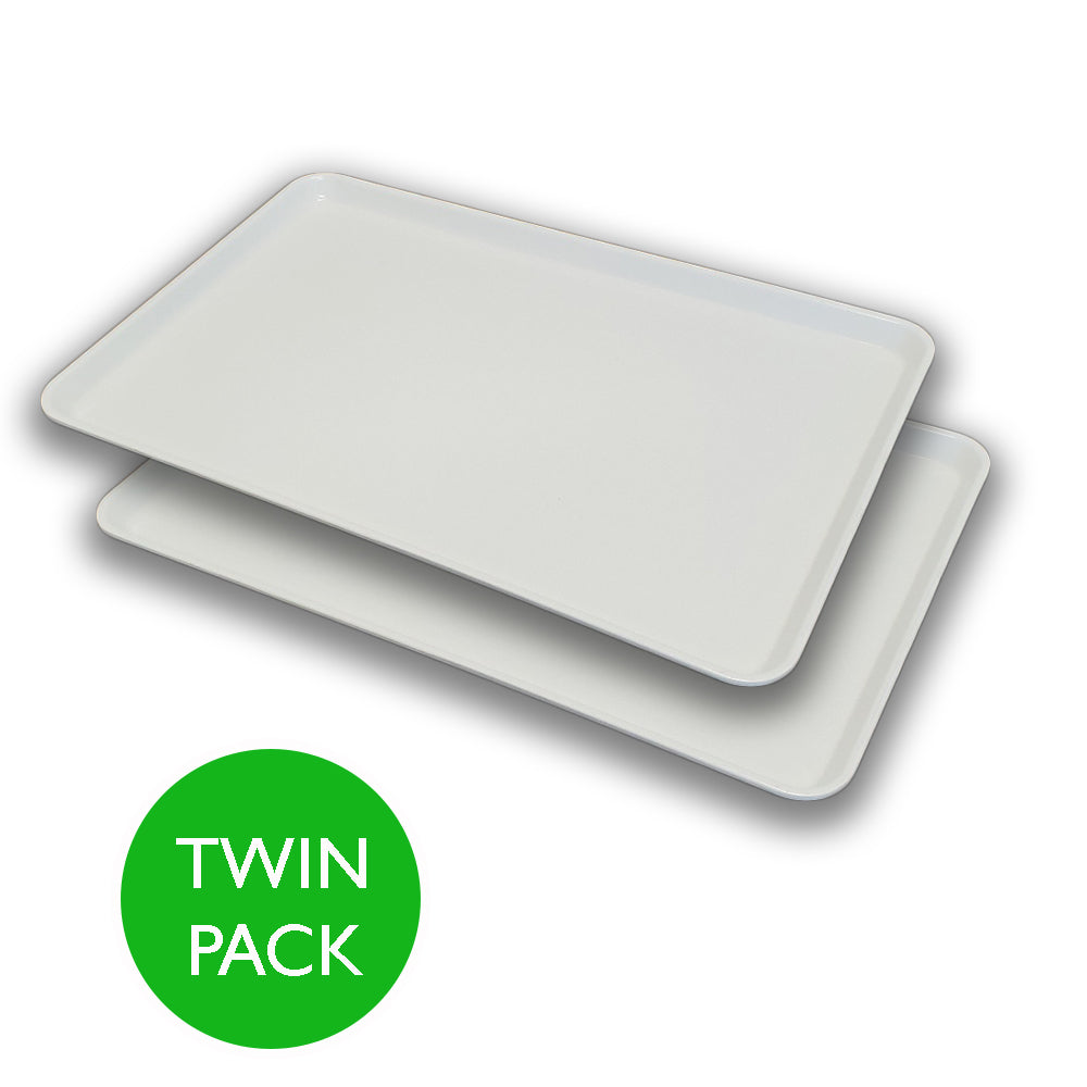 White Trays - Twin Pack