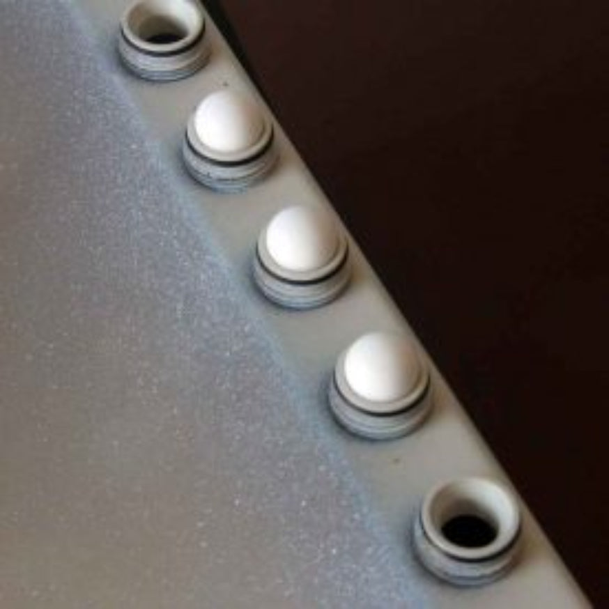 White Nylon Precision Balls - 8 Pack