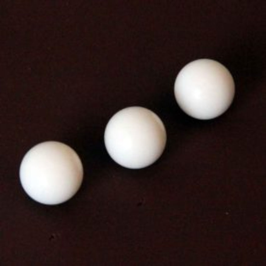 White Nylon Precision Balls - 8 Pack
