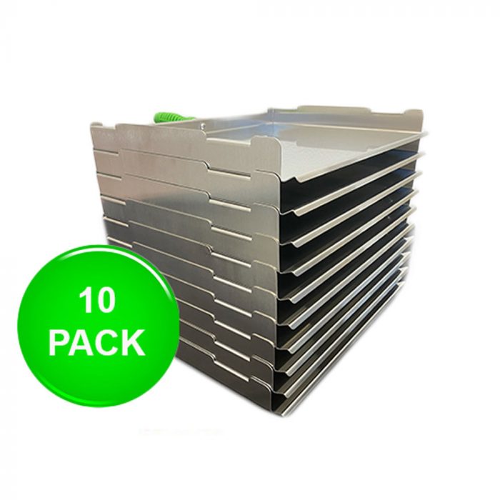 Stainless steel tray pallet for automatic depositor 10 pack