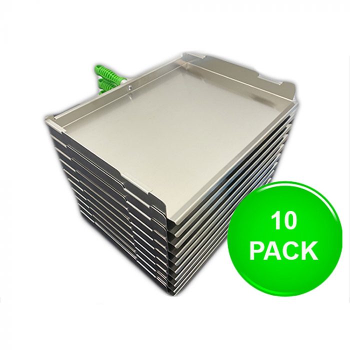 Stainless steel tray pallet for automatic depositor 10 pack
