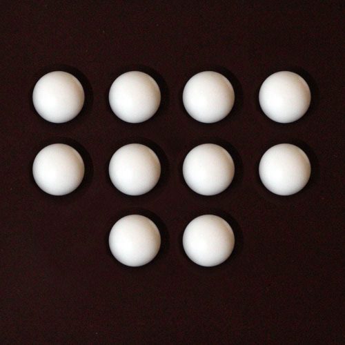 White nylon precision balls